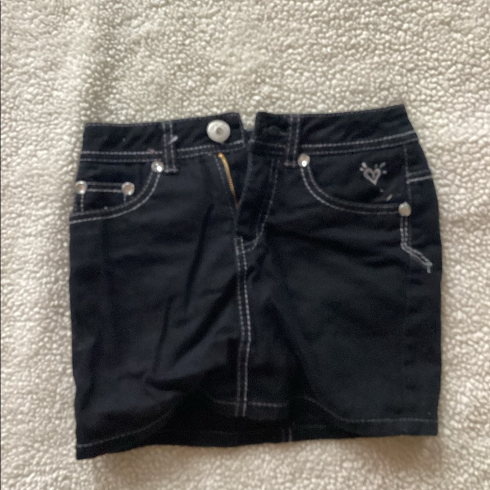 Girls justice jean skirt